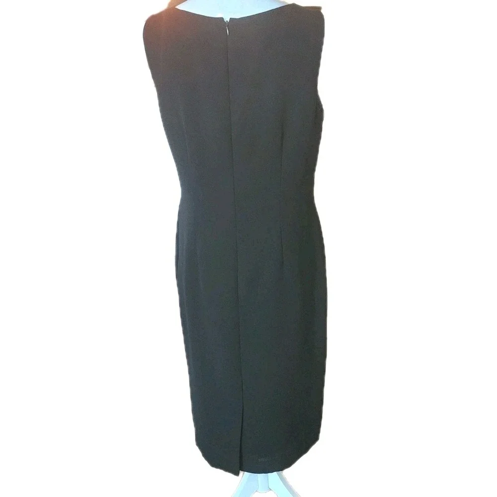 Jones Studio Sheath Dress Womens 8 Black Lined Classic Capsule Career‎ Office